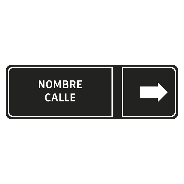 Señaletica de Tránsito de calle Un solo  Sentido RO-1a