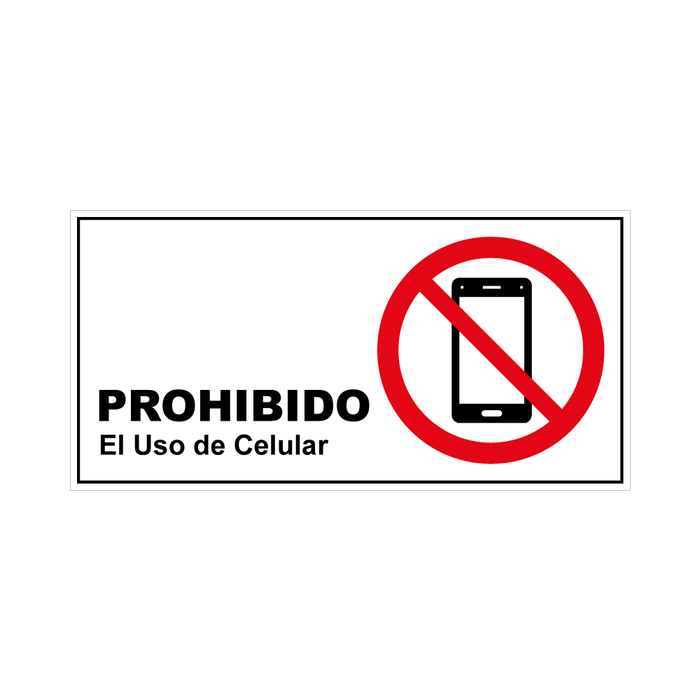 Prohibido El Uso De Celular SP-16