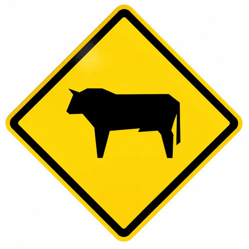Señal preventiva Animales En La Vía PO-5