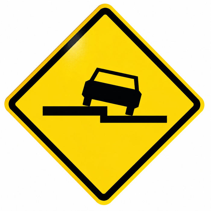 Señal preventiva Desnivel Severo PE-9
