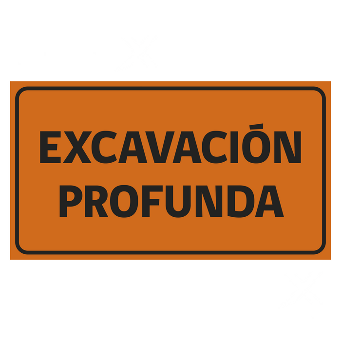 Precaución excavación profunda ITO-6