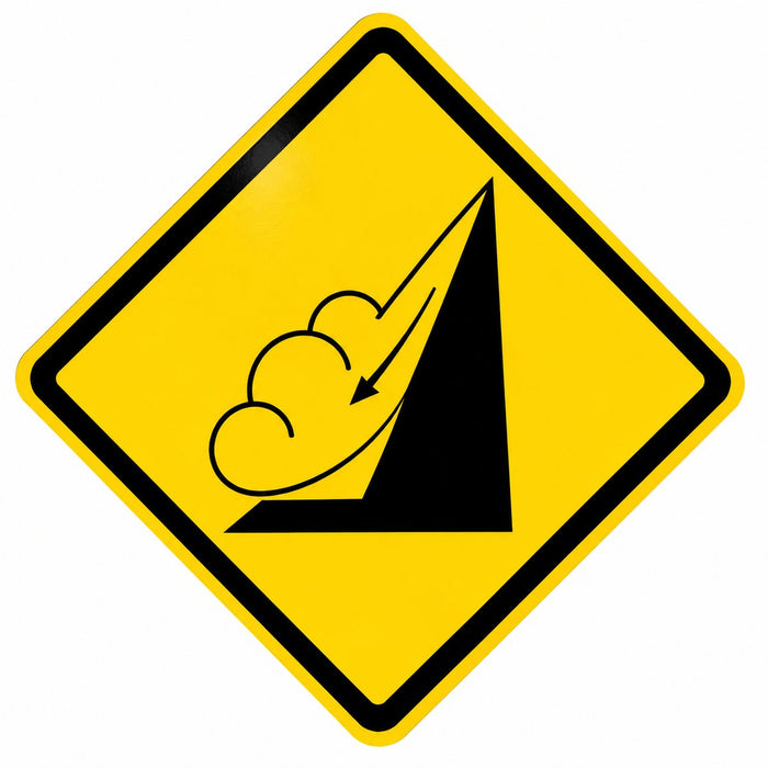 Señal preventiva Zona De Avalancha PE-10